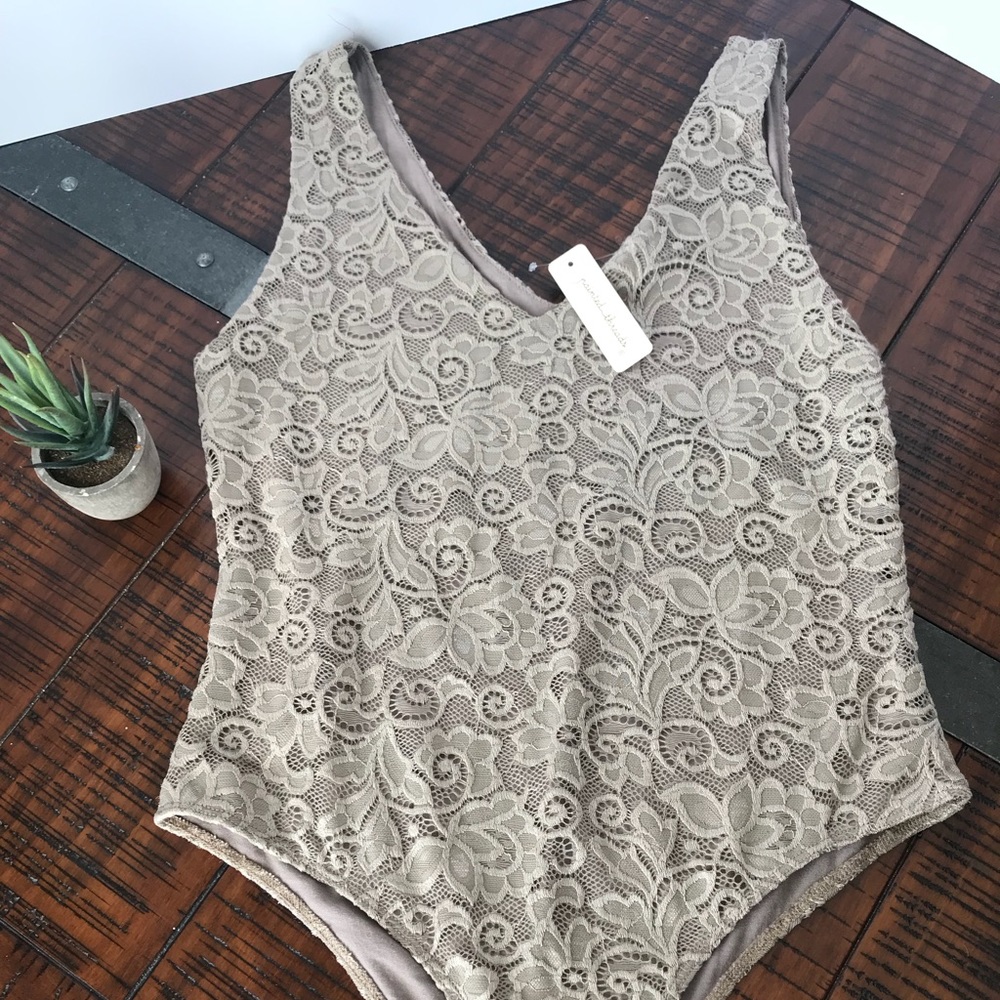 Painted Threads Lace Bodysuit